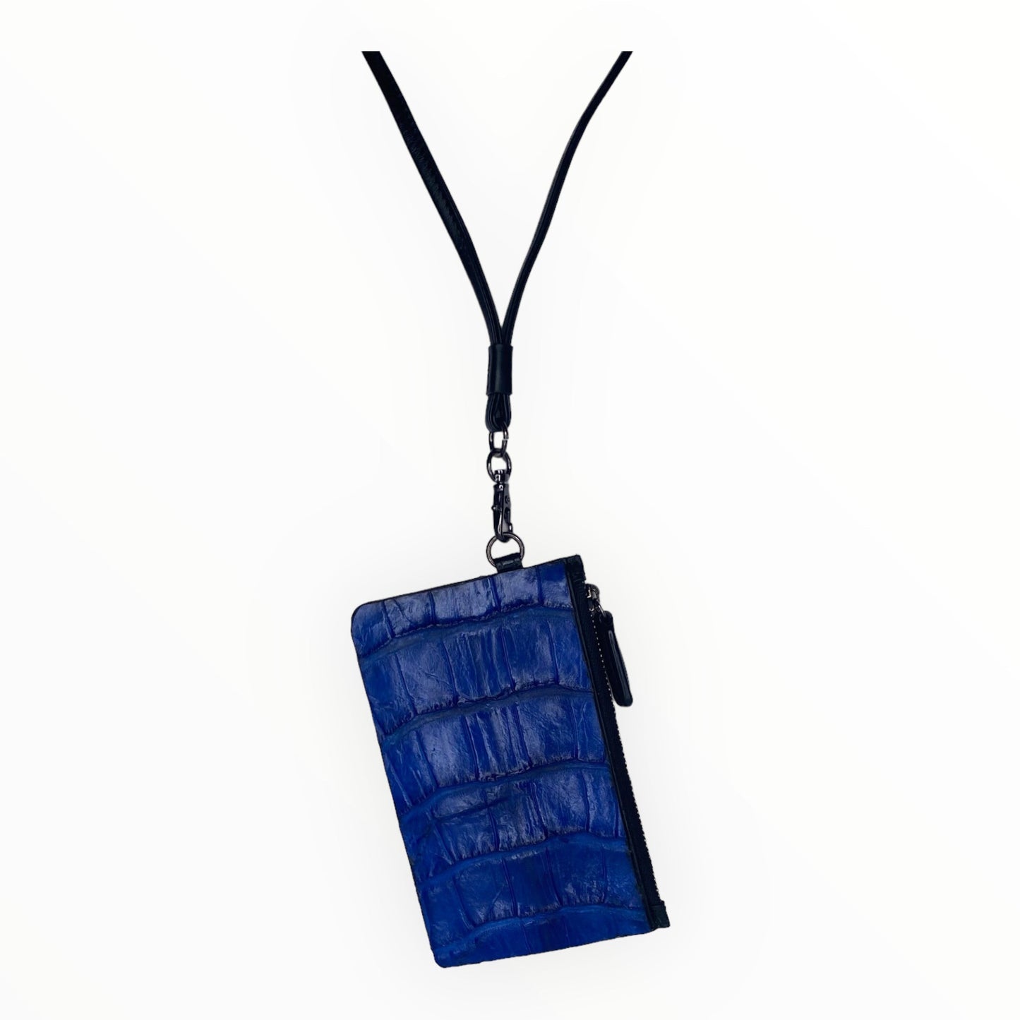 croco lanyard wallet