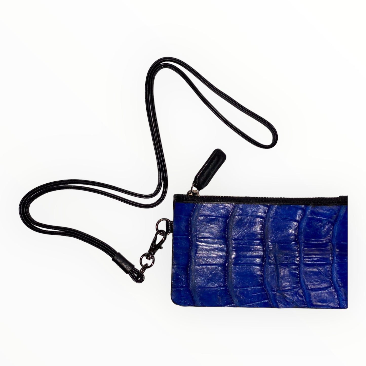 croco lanyard wallet