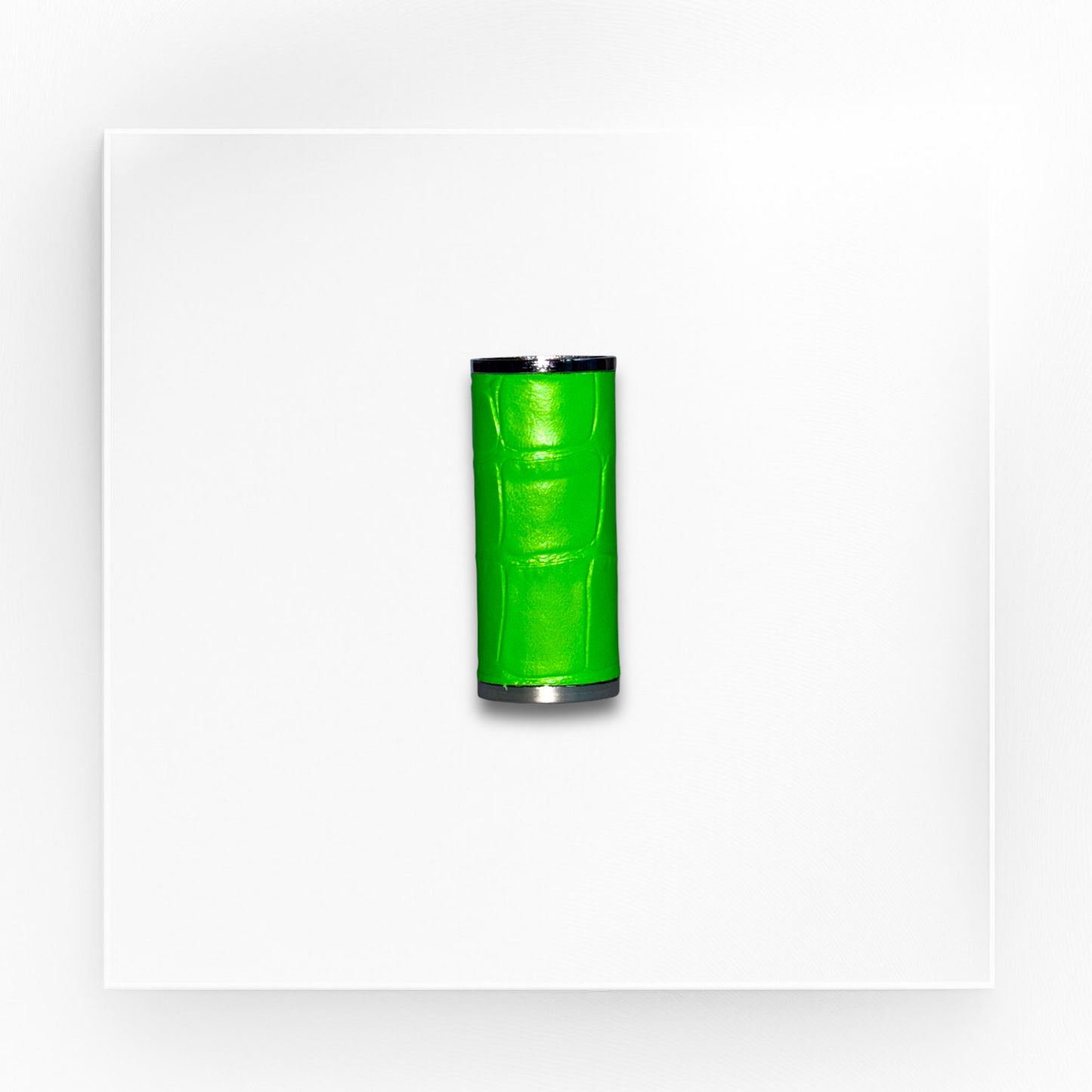 croc embossed leather lighter case (lg)