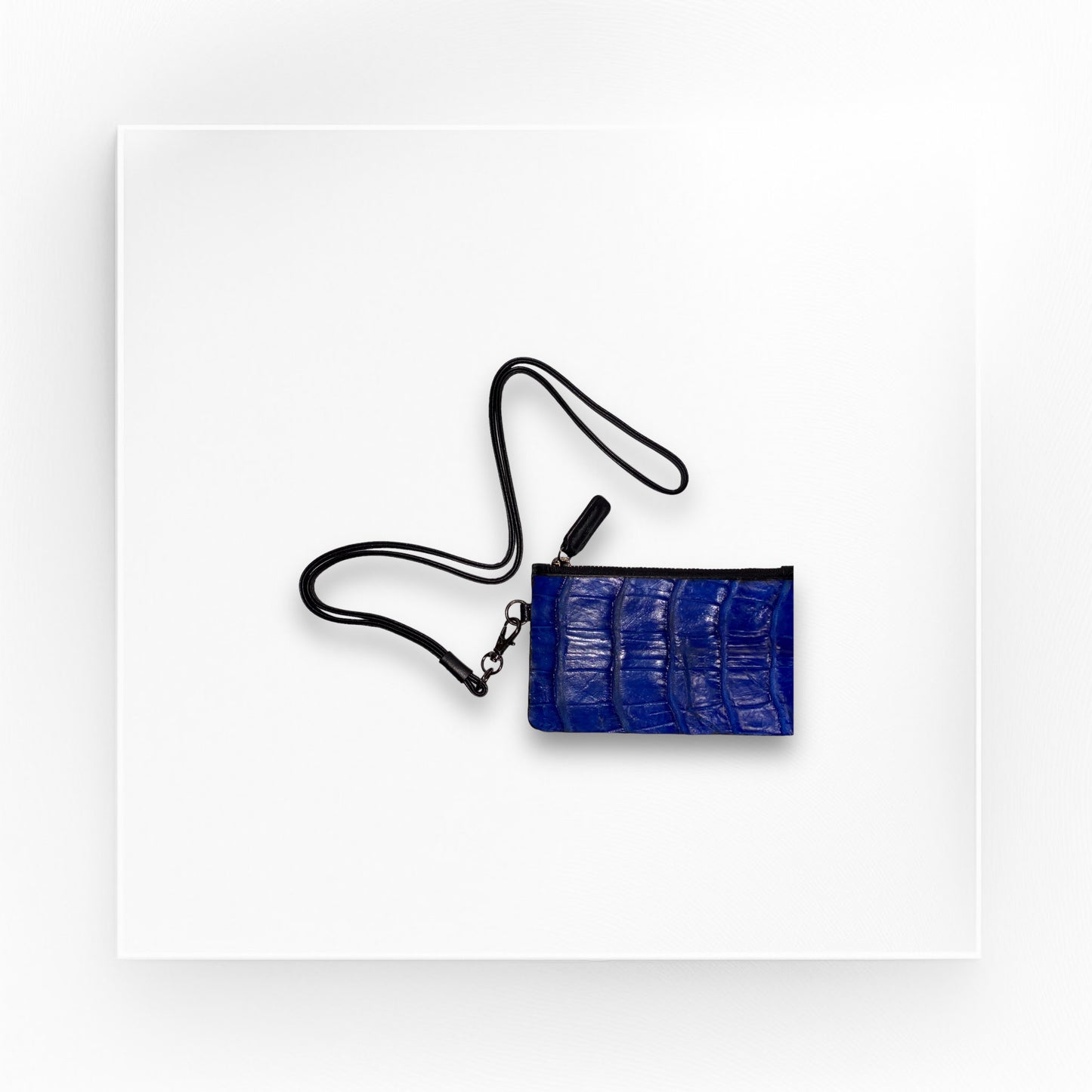 croco lanyard wallet