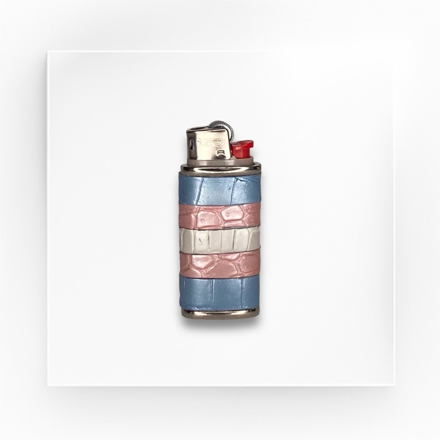 striped croco lighter case (sm)