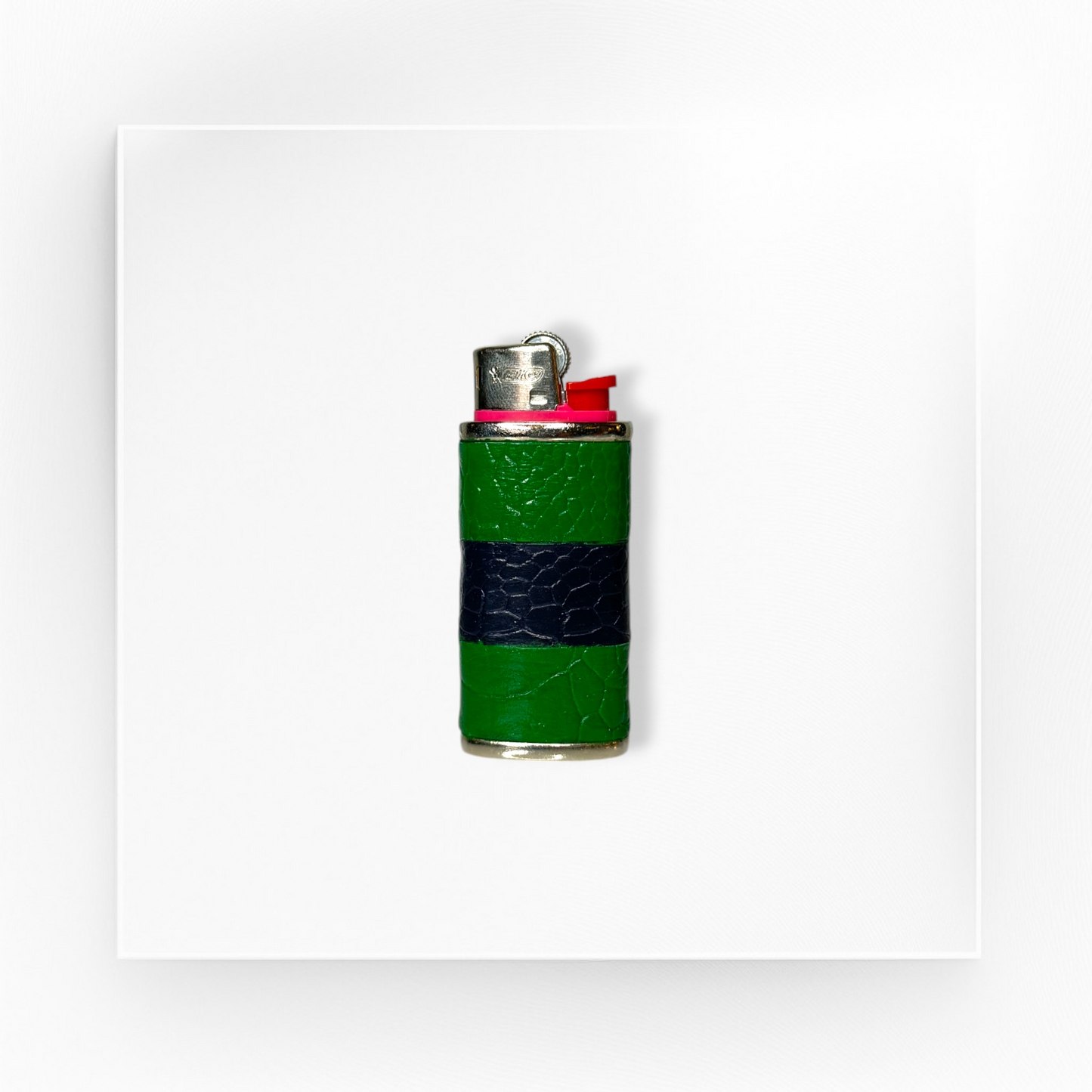 striped ostrich leg lighter case (sm)