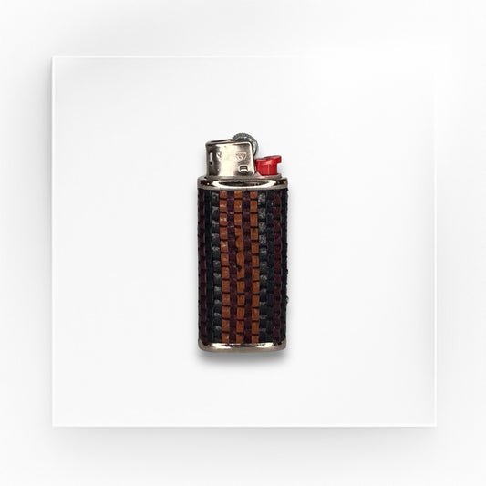 ADF x Darren Wallace woven leather lighter case (sm)